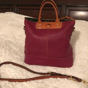 Dooney & Bourke Wine Convertible Shopper Tote
